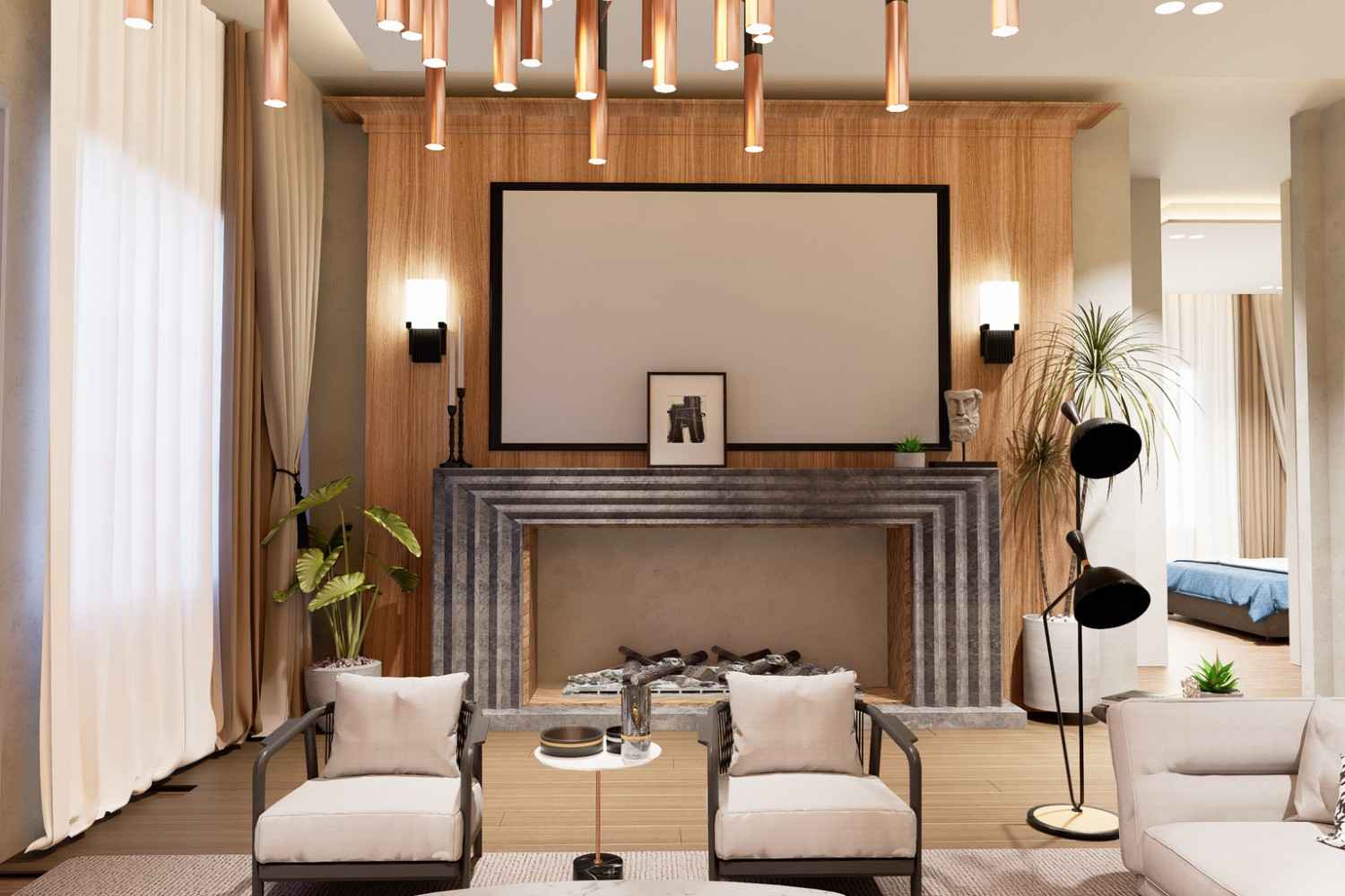 Livingroom Interior FitOut By RGinteriors