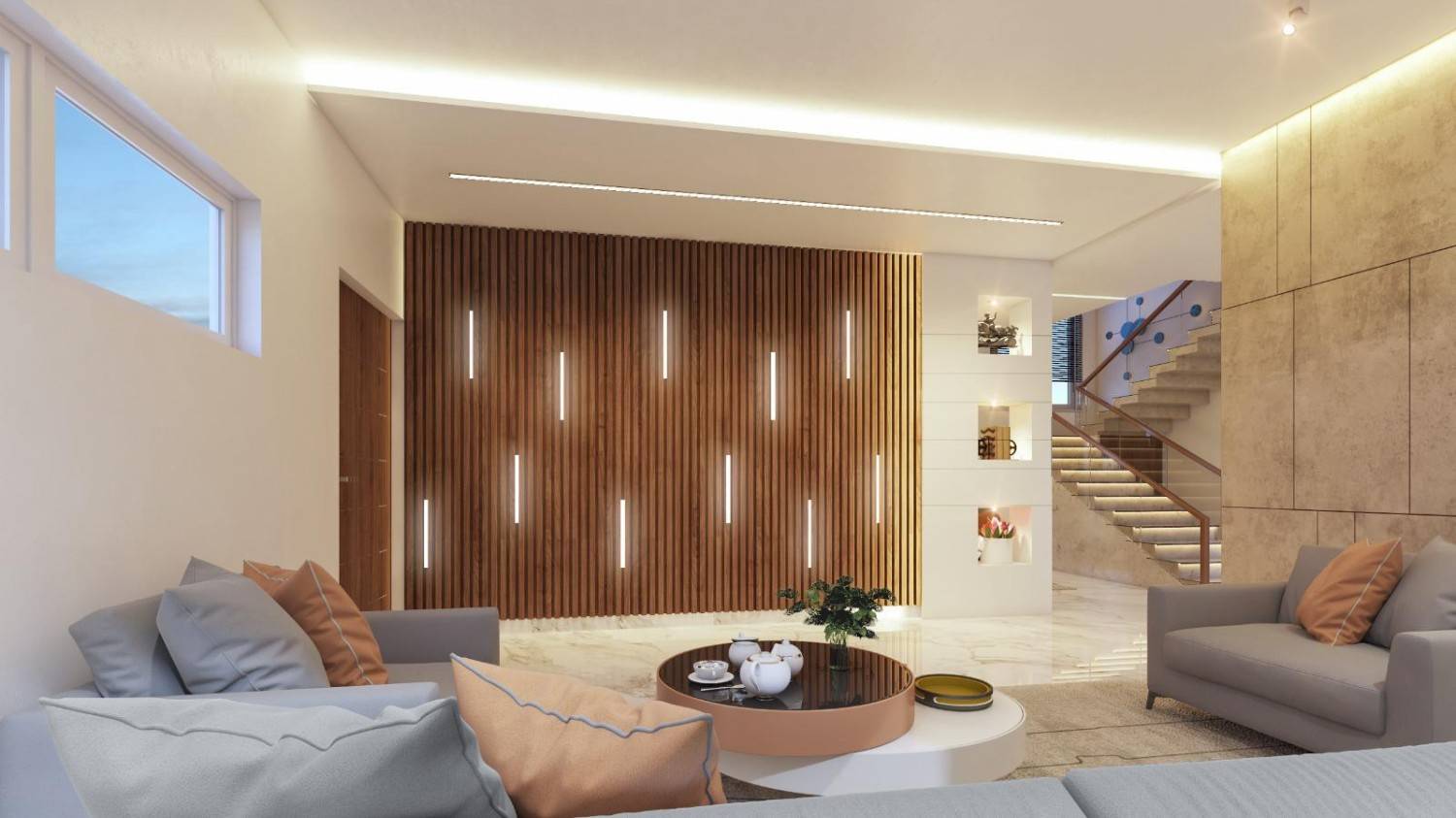 Livingroom Interior Fitout By RGinteriors