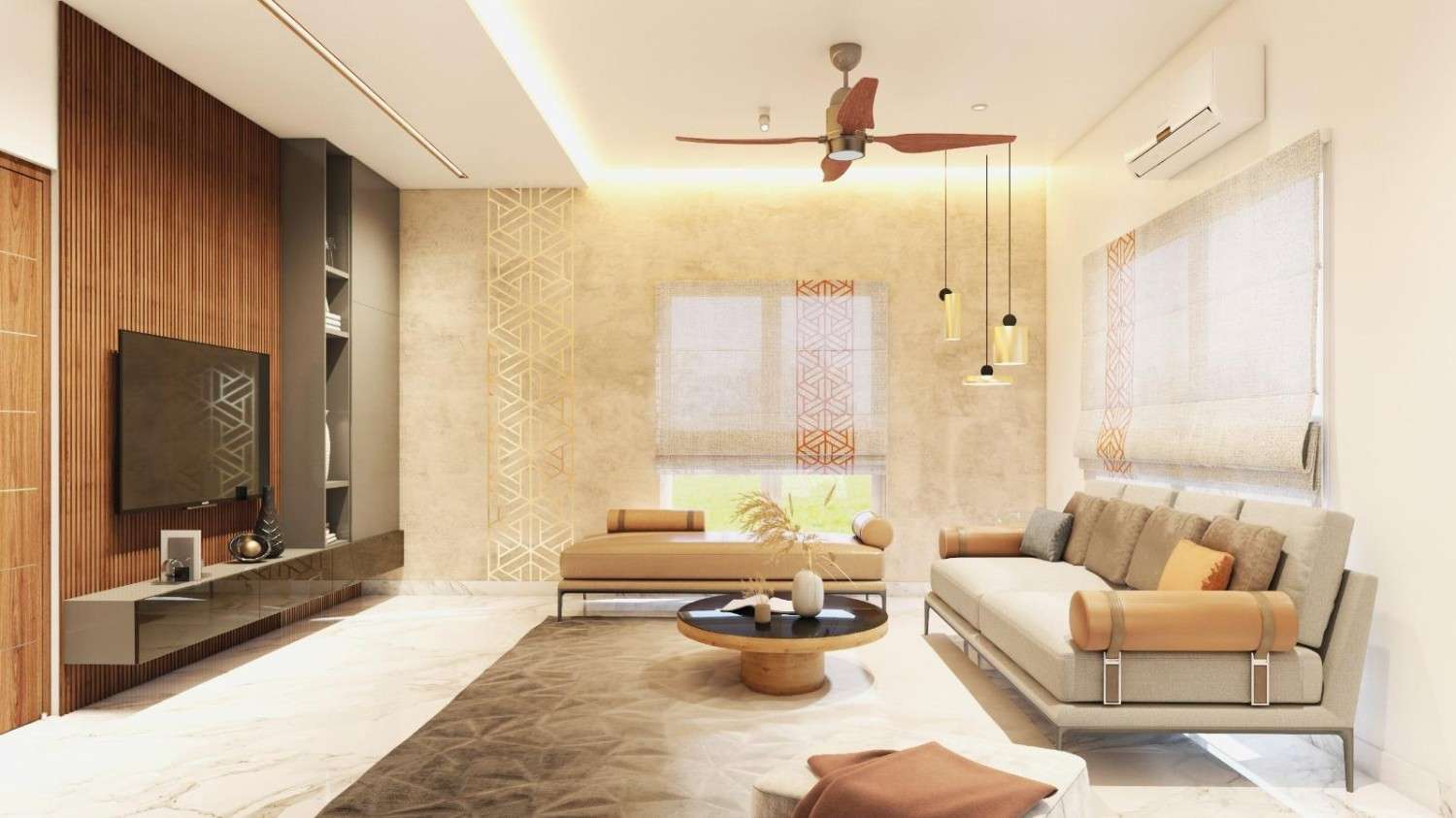 Livingroom Interior Fitout By RGinteriors