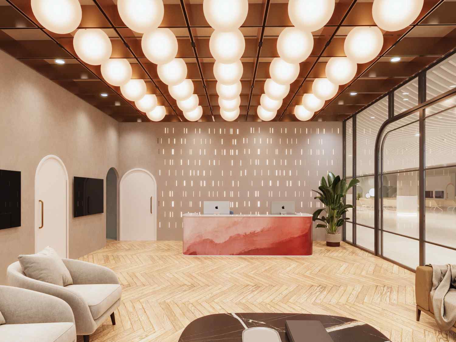 Reception Interior Design By RGinteriors