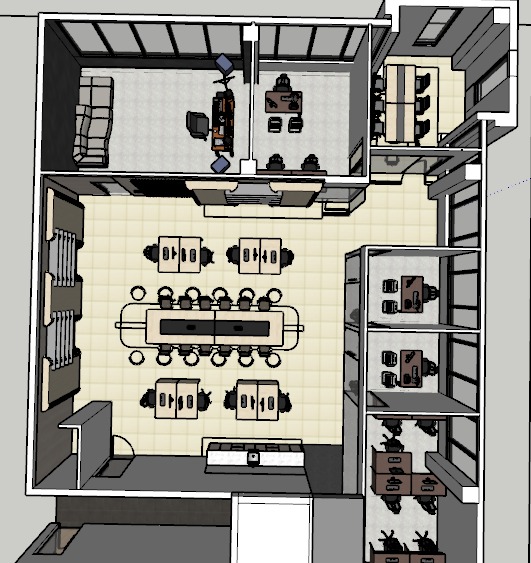 Office layout plan