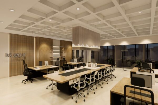 modern office workspace